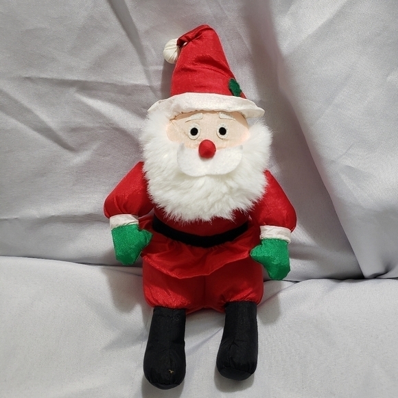 International Silver Co Other - Vintage Nylon Santa Claus Stuffed Toy Year 1998 International Silver Co 9 Inch
